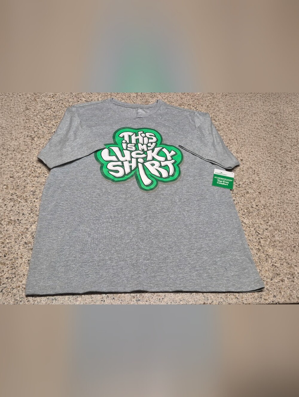 Way To Celebrate Boys XL 14-16 St Patrick’s Day Graphic Tee NWT This Is My Lucky